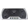 DSYOGX Piano cottura a gas a 5 zone, piano cottura in vetro 90 cm - 5 fuochi a gas - piastra integrata GPG/NG - per cucina domestica o commerciale