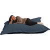 bananair - Pouf Poltrona a Sacco - Imbottitura in Schiuma, Molto Confortevole - Tessuto Morbido, Velluto a Coste - Fodera Lavabile - Pouf Divano Gigante (180 x 140 cm, Blu Notte)