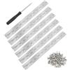 TIANCONGYUN Cerniere Inox 30cm per Pianoforte, 6 Pezzi Argento Cerniere per Legno Lunghe con Viti e Cacciavite, Cerniere Acciaio Inox per Legno per Pianoforte Scatole di Stoccaggio Armadi Barche