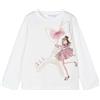 Mayoral Maglietta m/l per Bambine e Ragazze Beig/rosat 8 Anni (128cm)