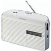 grundig Music 7000X DAB+ Radio da viaggio o a casa, radio portatile, FM, grande display, facile da usare, memoria stazione, radiosveglia, snooze, nero/perla