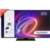 TELEFUNKEN 2025 Smart TV 55 Ultra HD TE55750B46I2PZ, TiVo TV LED 55 Pollici, Compatibile con Alexa e Google Assistant, DVB-I, Digitale DVB-T2, Dolby Vision, HDR10