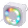 Trevi XR 8A12 Altoparlante Amplificato Portatile 3W con Bluetooth e Batteria Integrata, Resistente all'Acqua IPX4, Bianco