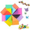Boutihao 240 Pezzi Carta Origami, Carta Colorata Quadrata per Origami Decorazione Artigianale Carta Origami Quadrata Fronte-Retro Origami di Animali da Fiore per Bambini e Adulti Fai-da-Te, 15 cm x 15 cm