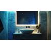 DIAMOND HOME Specchio retroilluminato Bagno 60x80x2,3 cm,Specchio da parete con Led 6000K Luce Fredda, Specchio Moderno Rettangolare, Ingresso, Camera da Letto