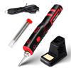 Roadtime Saldatore a batteria con batteria da 2500 mAh e luce a LED, max. 520 °C, 11 W, riscaldamento rapido, saldatore portatile senza fili per principianti e professionisti