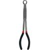 QWORK® Pinza a becco lungo, Pinza A Becco Curvo, con punta ad anello, Per Candele Di Accensione, 280 mm