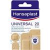 Hansaplast Cerotti UNIVERSAL, Cerotti impermeabili con elevato potere adesivo, Cerotti traspiranti per tutti i tipi di ferite, 1 confezione da 20 pezzi in 4 formati