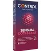 PIKDARE SpA Control Preservativi Sensual Dots & Lines 6 Pezzi - Massima Stimolazione per un Piacere Intenso