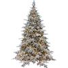 Le Stelle Albero di Natale Pino Verde Innevato Le Stelle St. Moritz H 210cm x L 150cm Super Folto Effetto Real-Touch con 2500 Luci Led Incorporate 2354 Rami