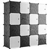 Le Stelle Armadio 16 Moduli in Plastica Colore Bianco e Nero EAN 8024299800792