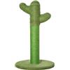 Easycomfort Albero Tiragraffi per Gatti a Forma di Cactus con Corde in Sisal, 40x40x65 cm, Verde