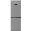 Beko Frigorifero Beko Combinato Beyond B5RCNE365HXB 316 litri Classe energetica D (A186,5xL59,5xP66,3) Total No Frost Compressore ProSmart™ Inverter Funzione ECO Modalità Vacanza Metal Look