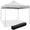 Divina Garden Gazebo richiudibile pieghevole 3 X 3 Bianco ricoperto in PVC impermeabile