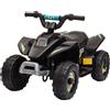 Easycomfort Quad Elettrico per Bambini 18-36 Mesi con Batteria Ricaricabile da 6V, 72x40x45.5 cm, Nero