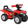 Easycomfort Quad Giocattolo per Bambini con Clacson, Musica e Luci, 60x38x42 cm, in PP Rosso