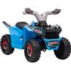 Easycomfort Quad per Bambini 18-36 Mesi in PP e Metallo, Velocità max 2.5 km/h, 70x41.5x48.5 cm, Blu Grigio e Nero