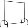 EasyComfort Rella Appendiabiti Attaccapanni in Metallo, Stand per Vestiti con Rotelle, Nero, 150x60x170cm