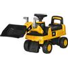 Easycomfort Ruspa Giocattolo per Bambini 1-3 Anni con Escavatore e Spazio Portaoggetti, 78x29.5x54 cm, Giallo e Nero