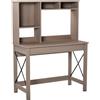 Easycomfort Scrivania Scaffale con Libreria Sopra in Legno per Camera, Cameretta o Ufficio, Salvaspazio 105x50x137.5cm