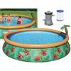 Bestway Piscina Gonfiabile Tonda Bestway Fast Set 57416 Decoro Palms