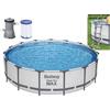 Bestway Piscina Fuori Terra Tonda Bestway Steel Pro Max 56488 Grigia