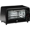 Easycomfort Fornetto Elettrico 10L da 750W con Temperatura Regolabile e Timer, 36.5x26x22 cm, Nero