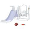 Easycomfort Gioco per Bambini 18-48 Mesi, Set 3 in 1 in Plastica con Altalena, Scivolo e Canestro, 150x185x92 cm,