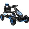 Easycomfort Go Kart a Pedali per Bambini da 5-12 Anni con Sedile Regolabile e Ruote in Gonfiabili, Blu