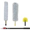 Easycomfort Kit per Pulizia della Casa con Asta, Spolverino per Ragnatele, Spolverino in Microfibra e Spolverino per Ventilatore