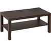 Easycomfort Tavolino da Salotto Rettangolare Classico con Ripiano Portaoggetti in Legno 90×45×44.5cm