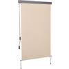 Easycomfort Tenda Avvolgibile Parasole con Manovella, Installazione a Muro o Soffitto, 120x200cm, Beige