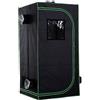 Easycomfort Tenda da Coltivazione Idroponica in Mylar e Oxford 600D per Riflettere la Luce grow box grow tenda 80x80x160 cm