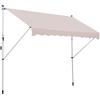 Easycomfort Tenda da Sole a Bracci 3x1.5m con Manovella e Struttura Telescopica, Beige