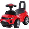 Easycomfort Macchina Cavalcabile Giocattolo per Bambini 12-36 Mesi, Macchina a Spinta con Vano Contenitore e Schienale, Rossa