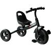 Easycomfort Triciclo per Bimbo con Campanello, Parafango, Ruota Speciale, Nero, 79x50.5x58cm