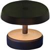 Zambelis LAMPADA DA TAVOLO RICARICABILE DA GIARDINO NERA DIMMER 10%,50%,100%