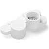 Tecnico by Sforzin CHIO applique da Parete 2 Luci Up/Down in gesso bianco attacco GX53 34x15cm