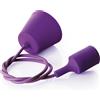 Perenz Illumina Lampada a sospensione in silicone filo viola attacco E27
