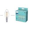 Philips LAMPADINA LED PHILIPS ACQUA RANGE CANDELA FILAMENTO, 4000K, 4PZ