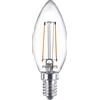 Philips LAMPADINA LED PHILIPS CANDELA VETRO FILAMENTO, 2700k,2PZ