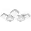 Tecnico by Sforzin SIDE lampada da Soffitto 2 Luci Cubo LM attacco GX53 in gesso bianco 40cm