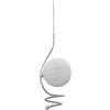 Sikrea SOSPENSIONE MILU CROMO 1 LUCE CON SFERMA BIANCO OPACO SENZA BASE