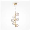 Maytoni SOSPENSIONE DALLAS ORO CON 6 LUCI AMBRA