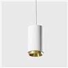 Tecnico by Sforzin PROPILEI lampadario a Sospensione 1 Luce 4 Anelli Colorati in alluminio attacco GU10 in gesso bianco