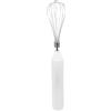 Fdit Sbattitore Elettrico Portatile USB Ricaricabile, 3 Velocità con Frusta Inox - Frullino per Cappuccino, Latte, Impasti Dolci e Salati (Bianco)