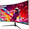 Gawfolk 27 Pollici 100Hz Curvo Gaming Monitor, Full HD 1080P da PC Schermo,Speaker Integrati Monitor 1800R Senza Cornice per Computer con FreeSync e Tecnologia Eye Care, Supporta VESA, HDMI, VGA