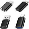 iZhuoKe Confezione da 4 Adattatori USB C: Tipo-C a USB A, C a Micro USB - Compatibile Con MacBook Pro, Samsung Galaxy, Google Pixel, Huawei