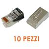 Digitus Confezione da 10 plug RJ45 CAT.6 8 poli schermato connettore per cavi