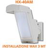 Optex sensore esterno antifurto doppio infrarossi filare 12m 85Â° H.3 - HX-40AM